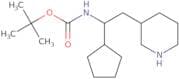 tert-Butyl N-[1-cyclopentyl-2-(piperidin-3-yl)ethyl]carbamate