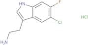 2-(5-Chloro-6-fluoro-1H-indol-3-yl)ethan-1-amine hydrochloride