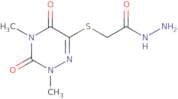 2-[(2,4-Dimethyl-3,5-dioxo-2,3,4,5-tetrahydro-1,2,4-triazin-6-yl)sulfanyl]acetohydrazide