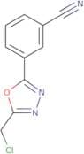 3-[5-(Chloromethyl)-1,3,4-oxadiazol-2-yl]benzonitrile