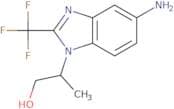 2-[5-Amino-2-(trifluoromethyl)-1H-1,3-benzodiazol-1-yl]propan-1-ol