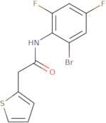 N-(6-bromo-2,4-difluorophenyl)-2-(2-thienyl)ethanamide