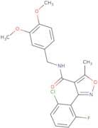 N-((3,4-dimethoxyphenyl)methyl)(3-(2-chloro-6-fluorophenyl)-5-methylisoxazol-4-yl)formamide