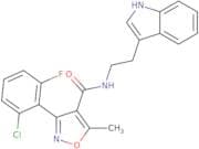 (3-(6-chloro-2-fluorophenyl)-5-methylisoxazol-4-yl)-N-(2-indol-3-ylethyl)formamide
