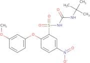 1-tert-Butyl-3-[2-(3-methoxyphenoxy)-5-nitrophenyl]sulfonylurea