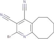 2-Bromo-5H,6H,7H,8H,9H,10H-cycloocta[b]pyridine-3,4-dicarbonitrile
