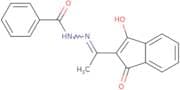 N-(((1,3-dioxoindan-2-ylidene)ethyl)amino)benzamide