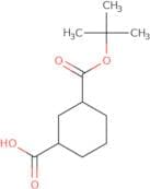 3-[(tert-Butoxy)carbonyl]cyclohexane-1-carboxylic acid