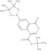 Methyl 2-{[(tert-butoxy)carbonyl]amino}-5-(tetramethyl-1,3,2-dioxaborolan-2-yl)benzoate