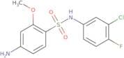 4-Amino-N-(3-chloro-4-fluorophenyl)-2-methoxybenzene-1-sulfonamide