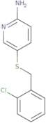 5-{[(2-Chlorophenyl)methyl]sulfanyl}pyridin-2-amine