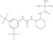 (S)-N-((1S,2S)-2-(3-(3,5-Bis(trifluoromethyl)phenyl)ureido)cyclohexyl)-2-methylpropane-2-sulfinami…
