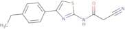 2-Cyano-N-[4-(4-ethylphenyl)-1,3-thiazol-2-yl]acetamide