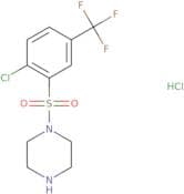 1-[2-Chloro-5-(trifluoromethyl)benzenesulfonyl]piperazine hydrochloride