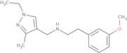 [(1-Ethyl-3-methyl-1H-pyrazol-4-yl)methyl][2-(3-methoxyphenyl)ethyl]amine