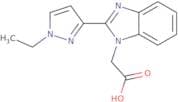 2-[2-(1-Ethyl-1H-pyrazol-3-yl)-1H-1,3-benzodiazol-1-yl]acetic acid