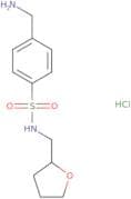 4-(Aminomethyl)-N-[(oxolan-2-yl)methyl]benzene-1-sulfonamide hydrochloride