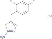 5-[(4-Chloro-2-fluorophenyl)methyl]-1,3-thiazol-2-amine hydrochloride