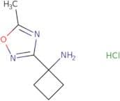 1-(5-Methyl-1,2,4-oxadiazol-3-yl)cyclobutan-1-amine hydrochloride