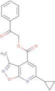 2-Oxo-2-phenylethyl 6-cyclopropyl-3-methyl-[1,2]oxazolo[5,4-b]pyridine-4-carboxylate