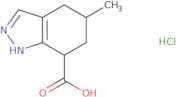 5-Methyl-4,5,6,7-tetrahydro-1H-indazole-7-carboxylic acid hydrochloride