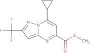 Methyl 7-cyclopropyl-2-(trifluoromethyl)pyrazolo[1,5-a]pyrimidine-5-carboxylate