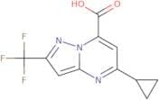 5-Cyclopropyl-2-(trifluoromethyl)pyrazolo[1,5-a]pyrimidine-7-carboxylic acid