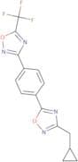 3-{4-[3-(Cyclopropylmethyl)-1,2,4-oxadiazol-5-yl]phenyl}-5-(trifluoromethyl)-1,2,4-oxadiazole
