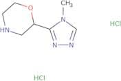 2-(4-Methyl-4H-1,2,4-triazol-3-yl)morpholine dihydrochloride