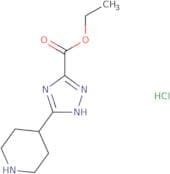 Ethyl 3-(piperidin-4-yl)-1H-1,2,4-triazole-5-carboxylate hydrochloride
