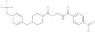 4-Nitro-N-[3-oxo-3-(4-{[4-(trifluoromethoxy)phenyl]methyl}piperazin-1-yl)propyl]benzamide