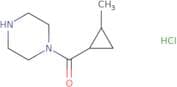1-(2-Methylcyclopropanecarbonyl)piperazine hydrochloride