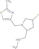 {[(2S,4S)-4-Fluoro-1-[(2-methyl-1,3-thiazol-4-yl)methyl]pyrrolidin-2-yl]methyl}(methyl)amine