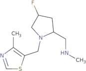{[(2S,4S)-4-Fluoro-1-[(4-methyl-1,3-thiazol-5-yl)methyl]pyrrolidin-2-yl]methyl}(methyl)amine
