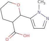 rac-(2R,3R)-2-(1-Methyl-1H-pyrazol-5-yl)oxane-3-carboxylic acid