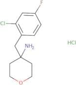 4-[(2-Chloro-4-fluorophenyl)methyl]oxan-4-amine hydrochloride