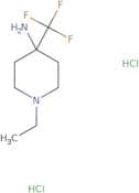 1-Ethyl-4-(trifluoromethyl)piperidin-4-amine dihydrochloride