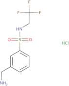 3-(Aminomethyl)-N-(2,2,2-trifluoroethyl)benzene-1-sulfonamide hydrochloride