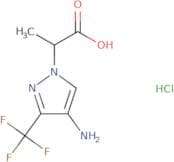 2-[4-Amino-3-(trifluoromethyl)-1H-pyrazol-1-yl]propanoic acid hydrochloride