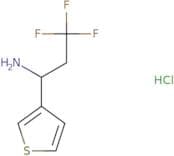 3,3,3-Trifluoro-1-(thiophen-3-yl)propan-1-amine hydrochloride