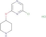 2-Chloro-6-(piperidin-4-yloxy)pyrazine hydrochloride