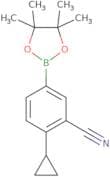 2-Cyclopropyl-5-(4,4,5,5-tetramethyl-1,3,2-dioxaborolan-2-yl)benzonitrile