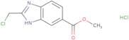 Methyl 2-(chloromethyl)-1H-1,3-benzodiazole-5-carboxylate hydrochloride