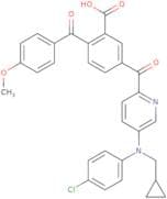 5-[[5-[(4-Chlorophenyl)(cyclopropylmethyl)amino]-2-pyridinyl]carbonyl]-2-(4-methoxybenzoyl)benzoic…
