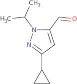 3-Cyclopropyl-1-(propan-2-yl)-1H-pyrazole-5-carbaldehyde