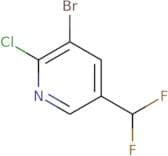 3-Bromo-2-chloro-5-(difluoromethyl)pyridine