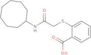 2-{[(Cyclooctylcarbamoyl)methyl]sulfanyl}benzoic acid
