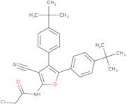 N-[4,5-Bis(4-tert-butylphenyl)-3-cyanofuran-2-yl]-2-chloroacetamide