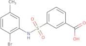 3-[(2-Bromo-5-methylphenyl)sulfamoyl]benzoic acid