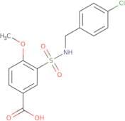 3-{[(4-Chlorophenyl)methyl]sulfamoyl}-4-methoxybenzoic acid